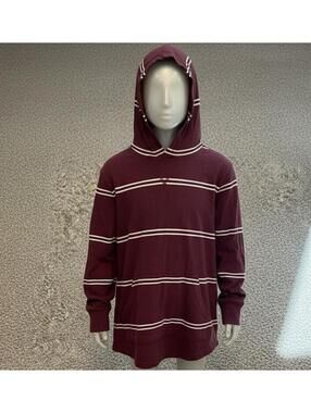 HOODIE TOP Boys Hoodie Striped Shirt Size L By Sonoma